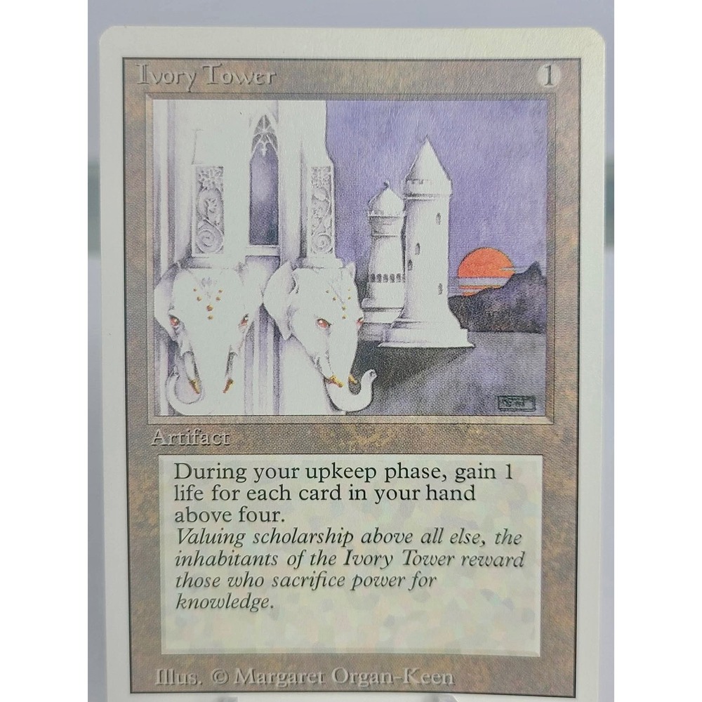 Magic the Gathering‎ revised Ivory Tower & Ivory Cup Lot Vintage MTG Artifacts